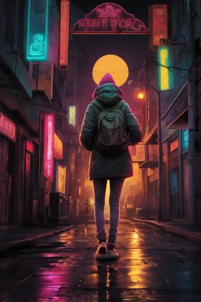 Modern Poetry: Neon Souls – Illuminating the Chaos of Urban Life