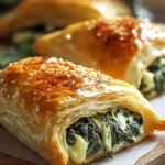 Cheese and Spinach Stuffed Pastry