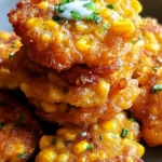 Cheesy Corn Fritters