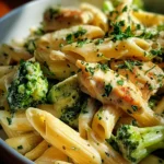 Creamy Broccoli and Chicken Penne