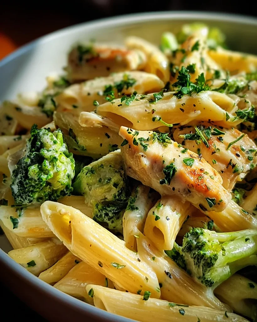 Creamy Broccoli and Chicken Penne