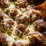 French Onion Meatballs