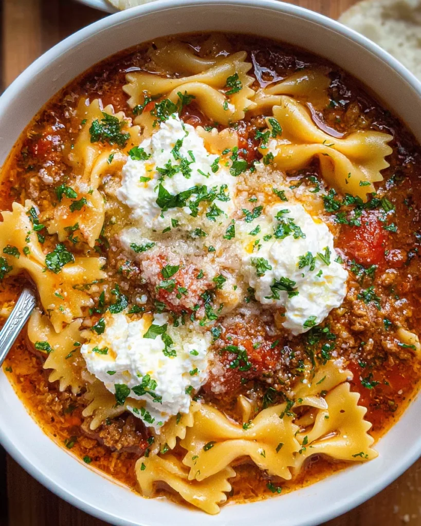 Lasagna Soup
