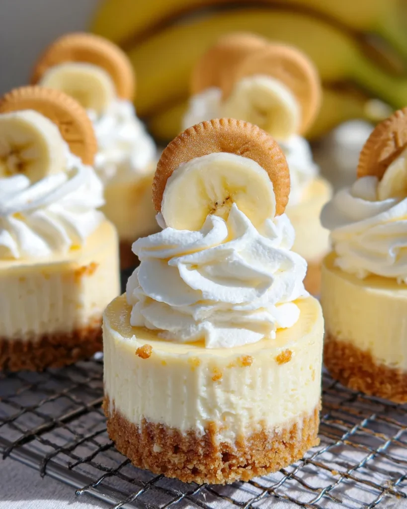 Mini Banana Pudding Cheesecakes