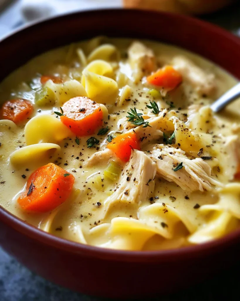 The Ultimate Easy Creamy Chicken Noodle Soup Recipe that Everyone Will Love