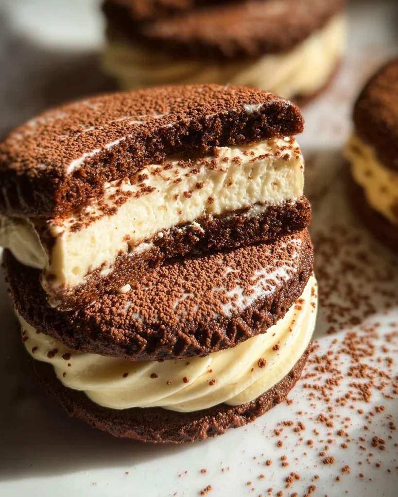 Tiramisu Cookie Sandwiches Recipe
