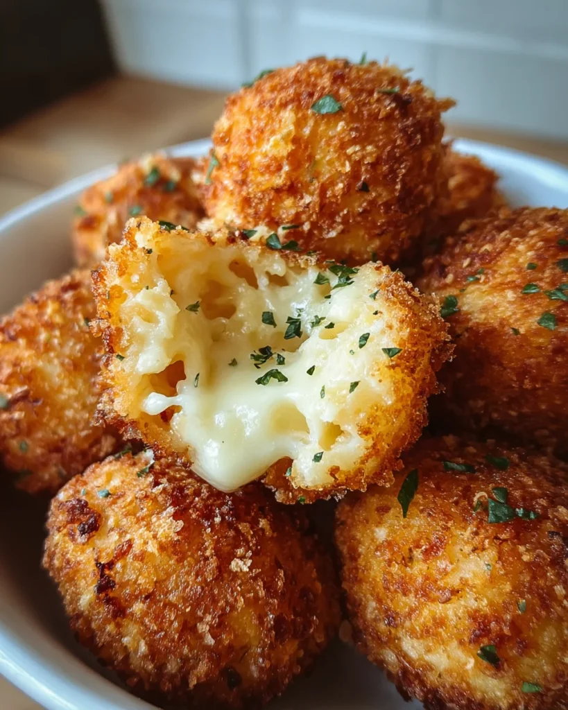Air Fryer Cheesy Mashed Potato Balls
