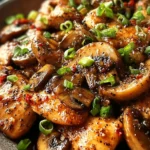 Black Pepper Chicken with Mushrooms