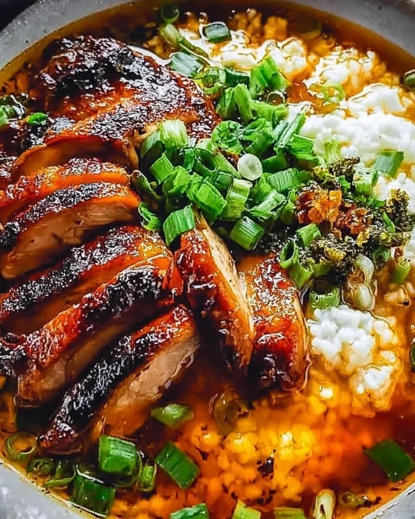 Caramelised Soy Chicken in Garlic Ginger Broth with Rice: An Incredible Comfort Meal