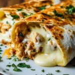 Cheesy Garlic Chicken Wraps