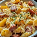 Cheesy Ranch Potatoes and Smoked Sausage