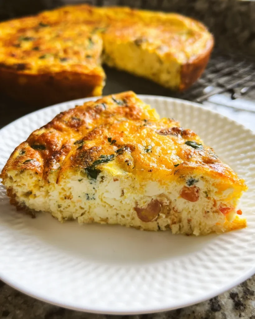 Cottage Cheese Crustless Quiche