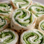 Cucumber and Cream Cheese Sandwich Rolls (with Lavash Bread)