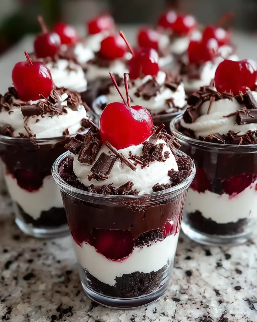 DLux Mini Dessert Cups – Black Forest Cake Recipe