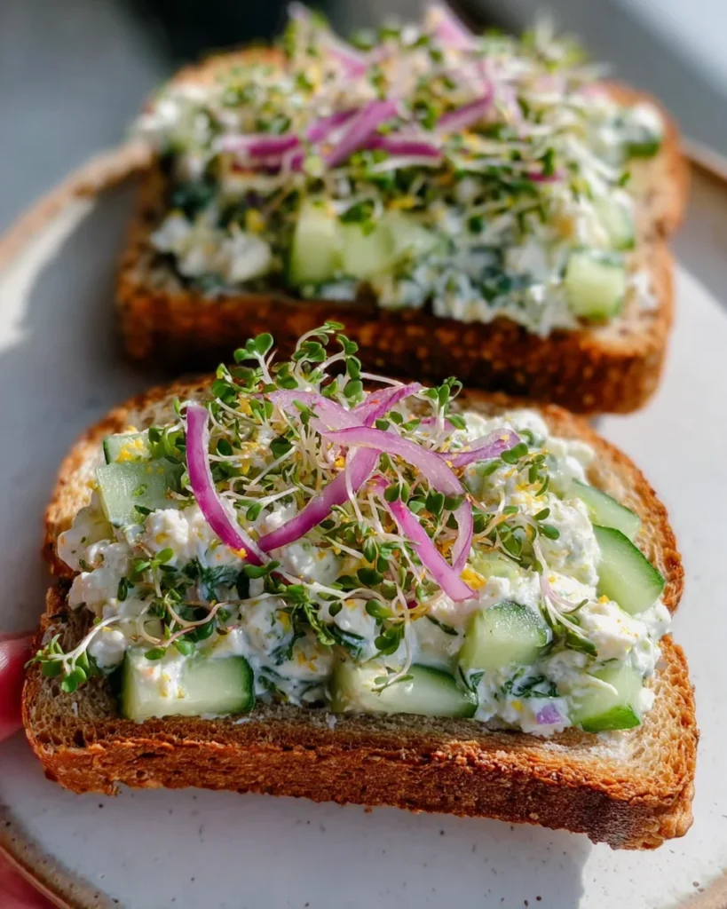 Easy Cucumber Salad Sandwiches