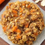 Healthy Carrot Cake Oatmeal Cookies