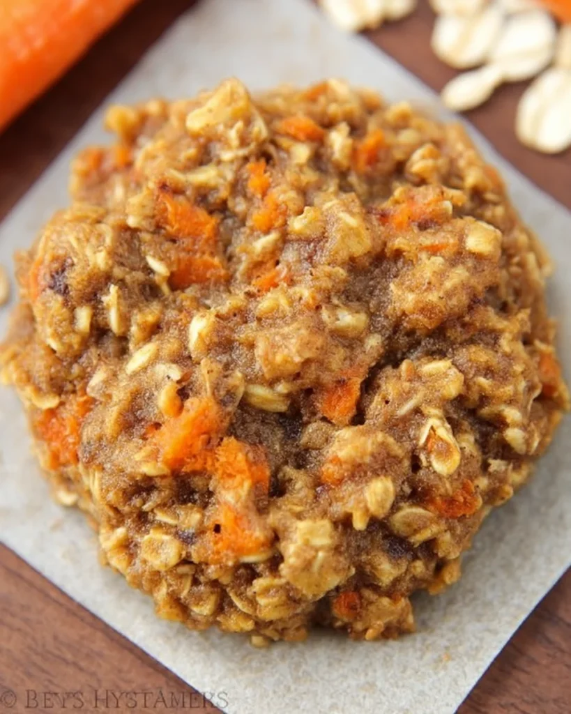 Healthy Carrot Cake Oatmeal Cookies
