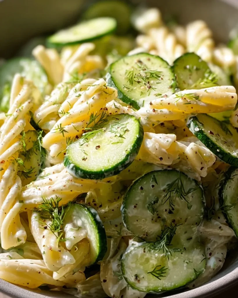 Healthy Cucumber Pasta Salad