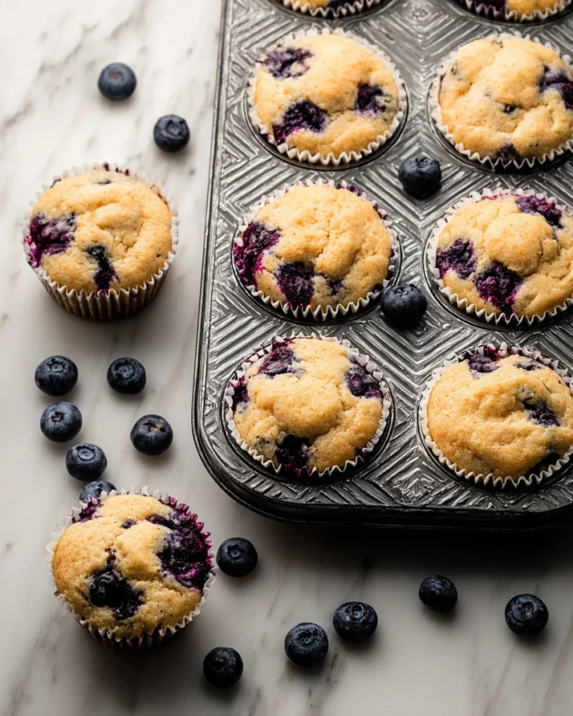Homemade Blueberry Protein Muffins