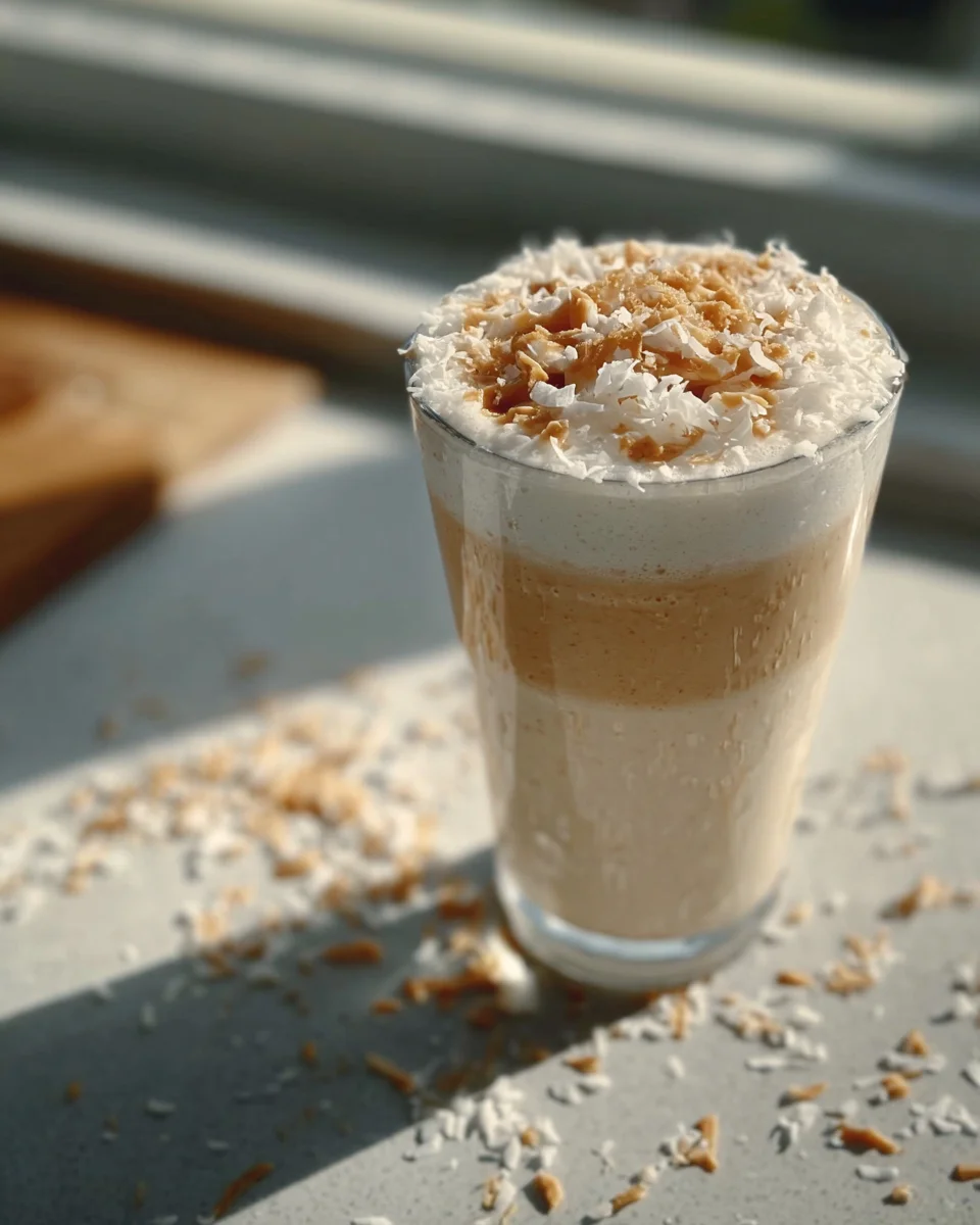 Keto Peanut Butter Coconut Smoothie Recipe