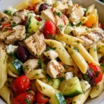 Mediterranean Chicken Pasta Salad