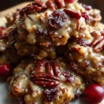 No-Bake Cranberry Pecan Praline Cookies