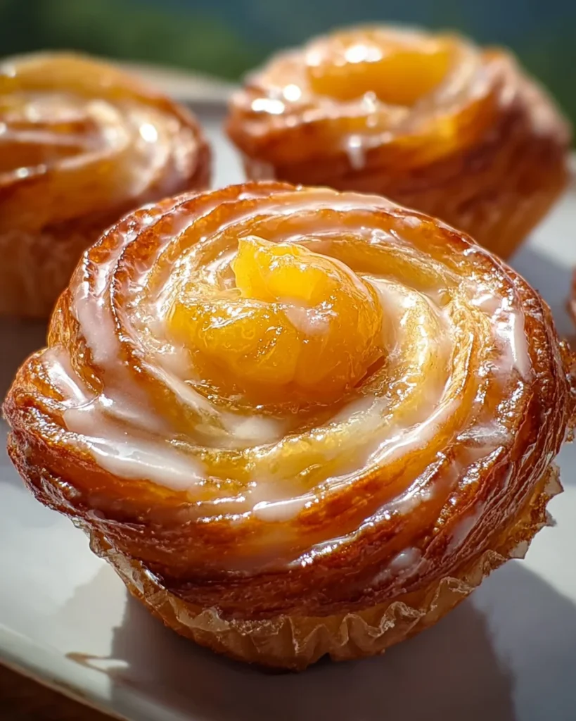 Peach Pie Cruffins Recipe