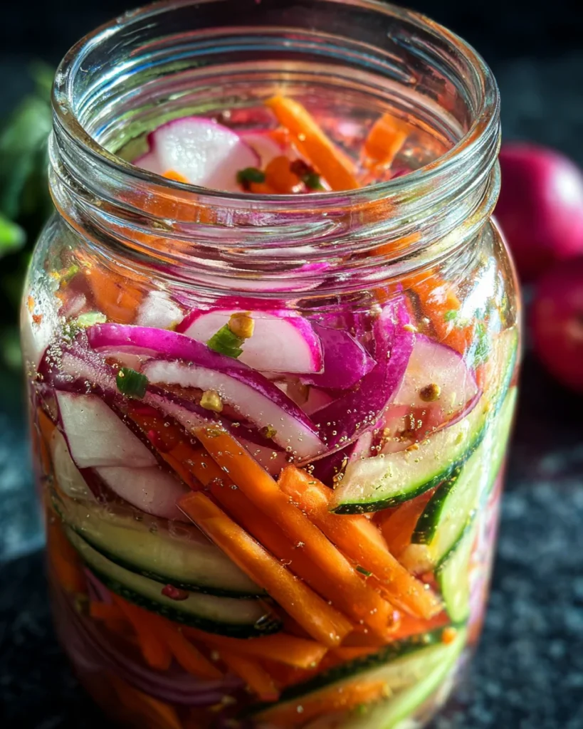 Quick Fridge Pickled Vegetables
