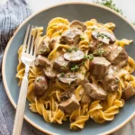 Slow Cooker Beef Stroganoff