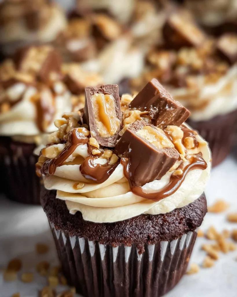 Snickers Cupcakes