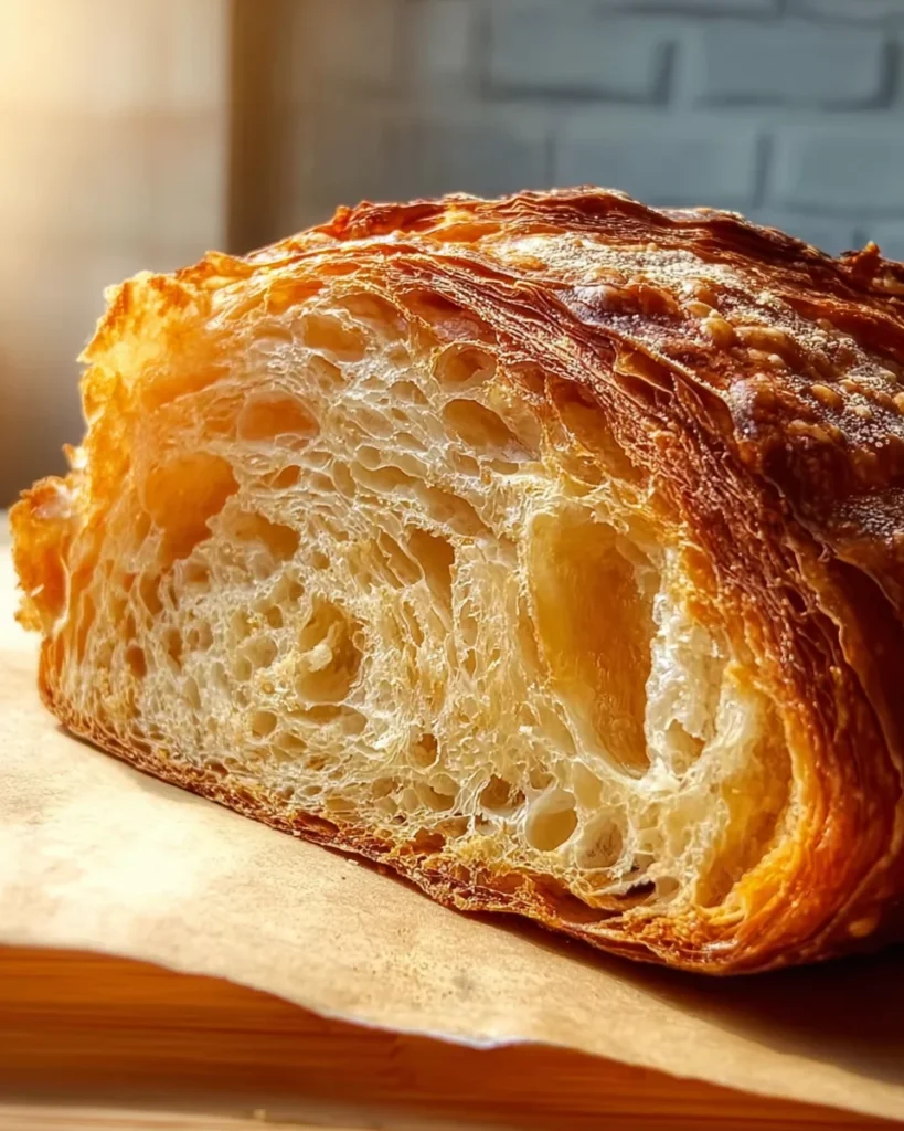 Sourdough Croissant Bread : A Buttery Bread