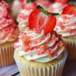 Strawberry Crunch Cupcakes