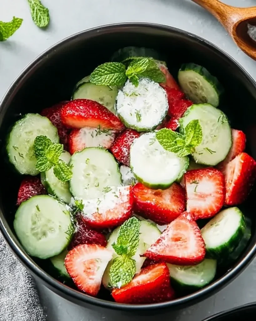 This Cucumber Strawberry Salad