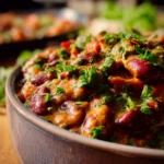 Afrikanische Kidneybohnen mit Erdnuss-Soße