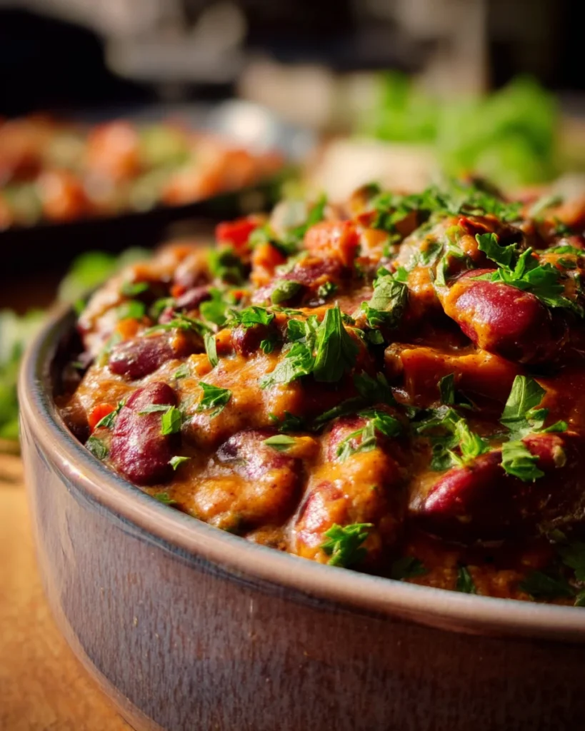 Afrikanische Kidneybohnen mit Erdnuss-Soße