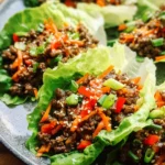 Asian Style Ground Beef Lettuce Wraps
