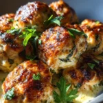 Baked Chicken Ricotta Meatballs