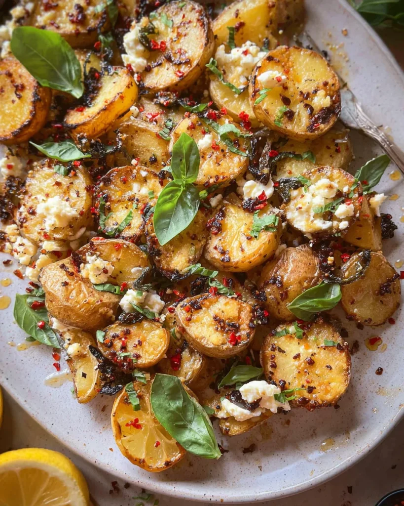 Baked Feta Potatoes