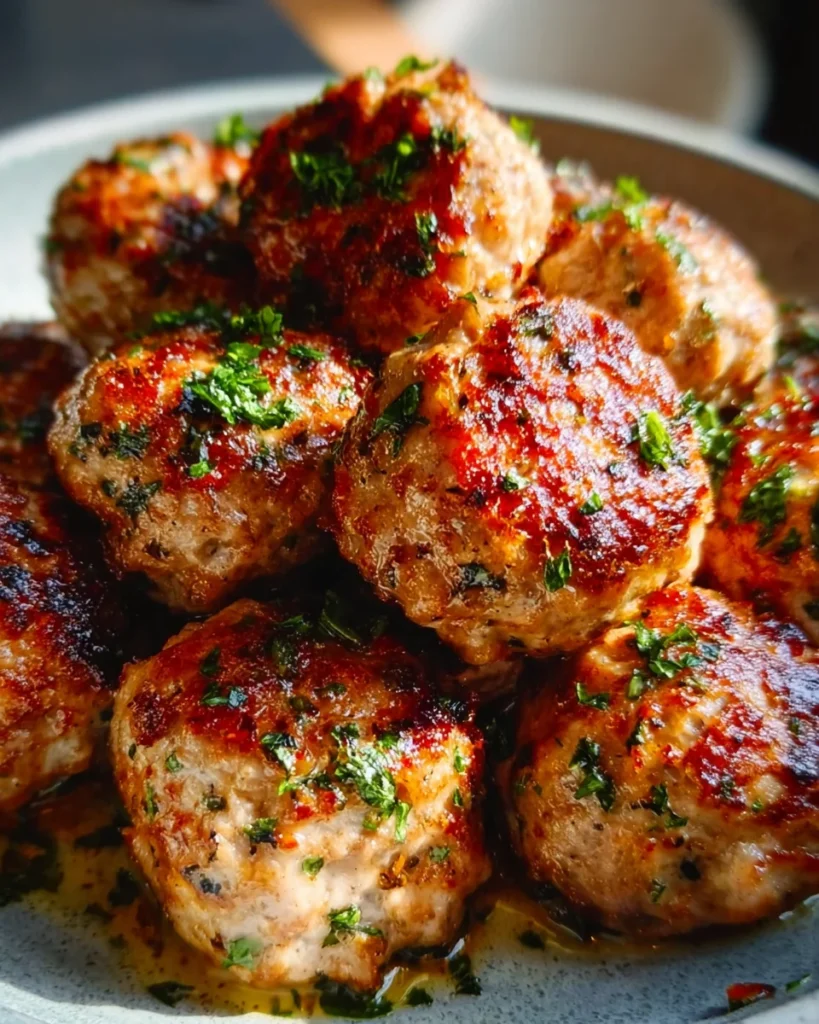 Baked Turkey Meatballs