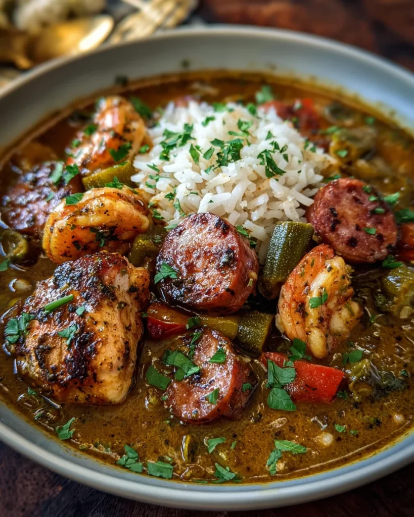 Cajun Chicken and Sausage Gumbo