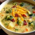 Cheddar Broccoli Potato Soup