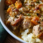 Chicken, Leek and Butternut Squash Bake