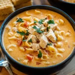 Creamy Cajun Chicken Pasta Soup