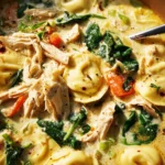 Creamy Chicken Tortellini Soup