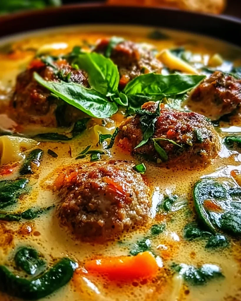 Creamy Italian Meatball Soup: A Deliciously Hearty Recipe for Comfort Food Lovers