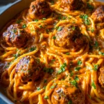 Creamy Spaghetti & Meatballs Recipe