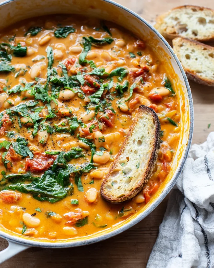 Creamy Tomato White Bean Stew