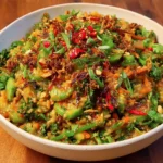 Crispy Rice Salad with Peanut-Chili Dressing