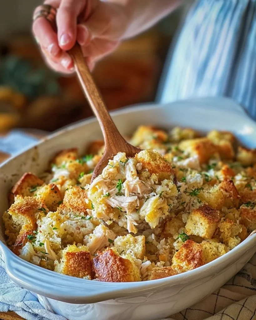 Dolly's Chicken and Stuffing Casserole
