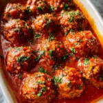 Easy Baked Porcupine Meatballs